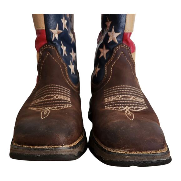 Durango Lady Rebel Patriotic American Flag Stars Stripe Pull-On Western Boot 6.5 - Picture 5 of 9